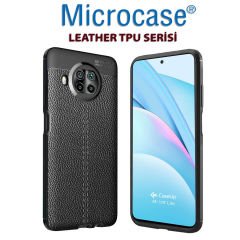 Microcase Xiaomi Mi 10T Lite - Mi 10i Leather Tpu Silikon Kılıf - Siyah