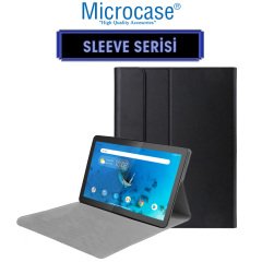 Microcase Lenovo Tab M10 TB-X306F 10.1 Tablet Sleeve Serisi Mıknatıs Kapak Standlı Kılıf - Siyah