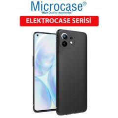 Microcase Xiaomi Mi 11 Lite Elektrocase Serisi Kamera Korumalı Silikon Kılıf - Siyah