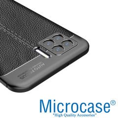 Microcase Oppo A73 Leather Tpu Silikon Kılıf - Siyah
