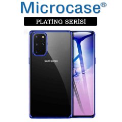 Microcase Samsung Galaxy S20 Plus Plating Series Soft Silikon Kılıf - Mavi