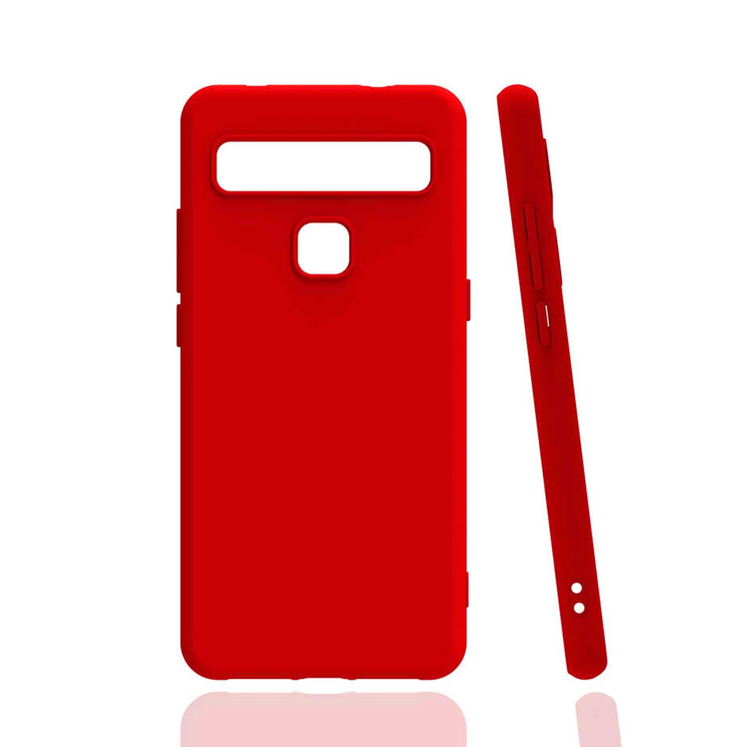 Microcase TCL 10L Matte Serisi Silikon TPU Kılıf - Kırmızı
