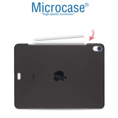 Microcase iPad Pro 12.9 2018 Kablosuz Şarj Uyumlu Silikon Tpu Soft Kılıf - Siyah