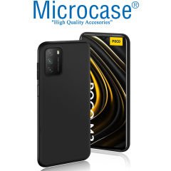 Microcase Xiaomi Poco M3 Matte Tpu Kılıf - Siyah