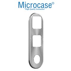 Microcase Samsung Galaxy Note 10 Plus Kamera Lens Koruma Halkası - Kapalı Tasarım Gümüş