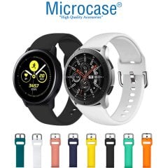 Microcase Samsung Galaxy Watch 46 mm için Silikon Kordon Kayış - KY9
