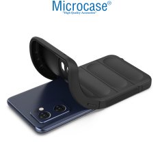 Microcase Oppo Reno 7 Pro Miami Serisi Darbeye Dayanıklı Silikon Kılıf - Açık Gri