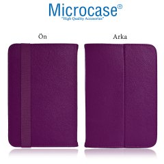 Microcase iPad Air 3.Nesil 2019 Delüx Serisi Universal Standlı Deri Kılıf - Mor
