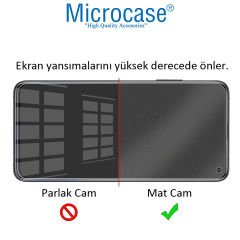 Microcase iPhone 14 Plus Tam Kaplayan Çerçeveli Mat Cam Koruma - AL3124