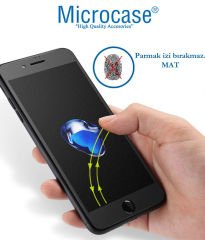 Microcase iPhone 14 Plus Tam Kaplayan Çerçeveli Mat Cam Koruma - AL3124