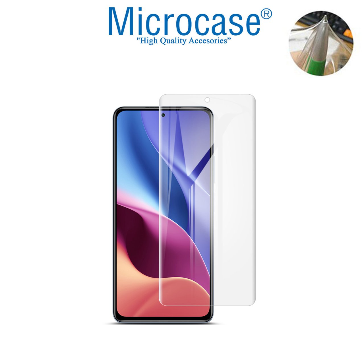 Microcase Xiaomi Mi 11i Full Ön Kaplama TPU Soft Koruma Filmi