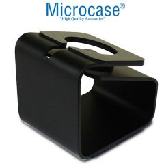 Microcase Apple Watch SE 40 mm için Alüminyum Şarj Standı - Siyah