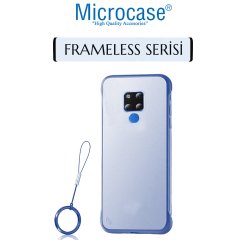 Microcase Huawei Mate 20 Frameless Serisi Sert Rubber Kılıf - Mavi