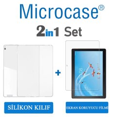 Microcase Lenovo Tab P10 10.1 TB-X705L TB-X705F Silikon Soft Kılıf + Ekran Koruma Filmi (SEÇENEKLİ)
