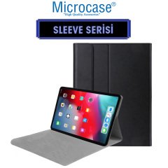 Microcase iPad Pro 11 2018 Sleeve Serisi Mıknatıs Kapaklı Standlı Suni Deri Kılıf - Siyah