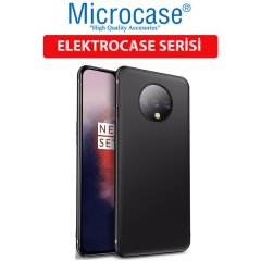 Microcase OnePlus 7T Elektrocase Serisi Kamera Korumalı Silikon Kılıf - Siyah