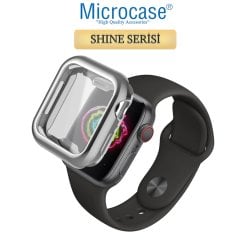 Microcase Apple Watch Seri 6 40 mm Shine Serisi Kılıf - Gümüş