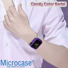 Microcase Apple Watch SE 44mm Candy Color Seri Kılıf Lavanta MC1403