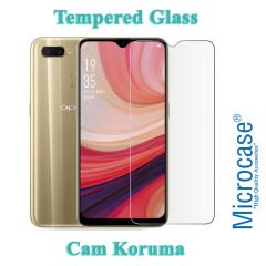 Microcase Oppo A5S Tempered Glass Cam Ekran Koruma