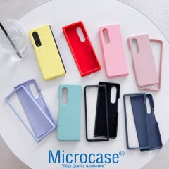 Microcase Samsung Galaxy Fold4 için Mat Yüzey Sert Plastik Kılıf - AL8848