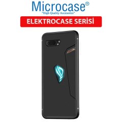 Microcase Asus ROG Phone 2 Elektrocase Serisi Kamera Korumalı Silikon Kılıf - Siyah