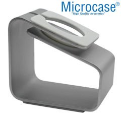 Microcase Apple Watch Seri 6 40 mm için Alüminyum Şarj Standı - Gümüş