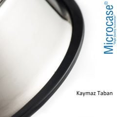 Microcase 2 Adet 22 cm 500 ml Kedi Köpek Metal Mama ve Su Kabı - AL3119