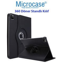 Microcase iPad Pro 11 2021 360 Derece Döner Standlı Kılıf - Siyah