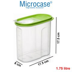 Microcase 2li Dikey Erzak Bakliyat Saklama Kabı Kapaklı 1.75 L - AL3183