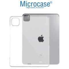 Microcase iPad Pro 12.9 2021 Kablosuz Şarj Uyumlu Silikon Tpu Soft Kılıf - Şeffaf