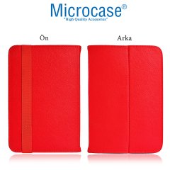 Microcase Lenovo Tab M8 TB-8505F Delüx Serisi Universal Standlı Deri Kılıf - Kırmızı
