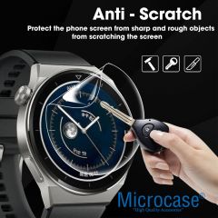 Microcase Huawei watch 4 için TPU Ekran Koruma Filmi - Şeffaf AL3384