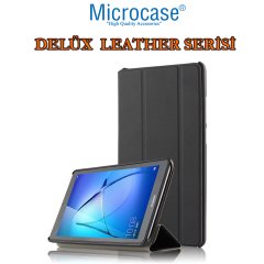 Microcase Huawei Mediapad T3 7 Wifi Delüx Leather Serisi Standlı Kılıf - Siyah