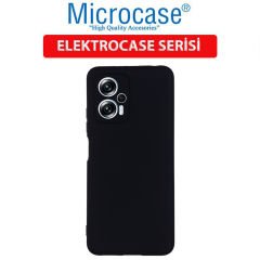 Microcase Xiaomi Redmi Note 11T Pro Elektrocase Serisi Silikon Kılıf - Siyah