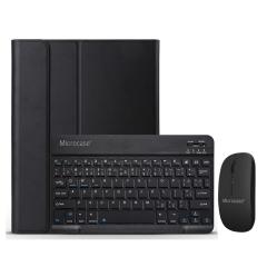 Microcase Huawei Mediapad T3 10 9.6 inç Bluetooth Klavye Mouse+Standlı Kılıf -BKK6