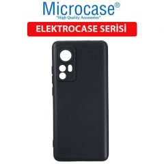Microcase Xiaomi 12S Pro Elektrocase Serisi Silikon Kılıf - Siyah