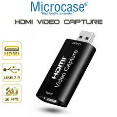 Microcase USB 2.0 HDMI Video Capture Video Kayıt Ekran Aktarma Adaptörü Model No : AL2623