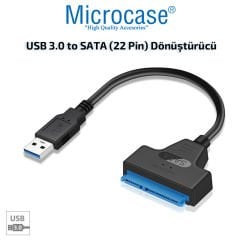 Microcase USB 3.0 to 2.5 inç Sata HDD SSD Çevirici Veri Aktarma Kurtarma Kablosu - AL2625
