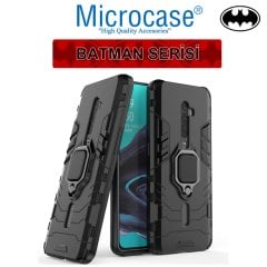 Microcase Oppo Reno 2 Batman Serisi Yüzük Standlı Armor Kılıf - Siyah