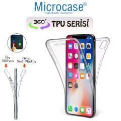 Microcase iPhone XS 360 Tpu Serisi Ön Arka Full Cover Şeffaf Kılıf
