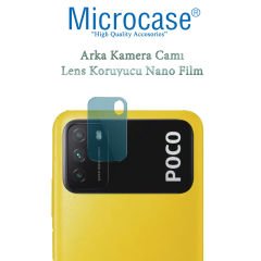 Microcase Xiaomi Poco M3 Kamera Camı Lens Koruyucu Nano Esnek Film