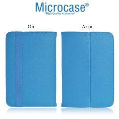 Microcase Samsung Galaxy Tab A 10.1 2019 T510 Delüx Serisi Universal Standlı Deri Kılıf - Turkuaz