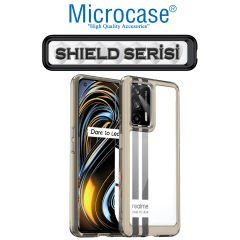 Microcase Realme GT 5G Shield Serisi Darbeye Dayanıklı Köşe Korumalı Yarı Esnek Plastik TPU Kılıf - Füme
