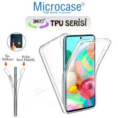 Microcase Samsung Galaxy A51 360 Tpu Serisi Ön Arka Full Cover Şeffaf Kılıf