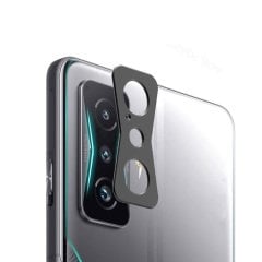 Microcase Xiaomi Poco F4 GT 5G Kamera Lens Koruma Halkası - Kapalı Tasarım Siyah