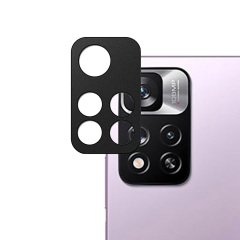 Microcase Xiaomi Redmi Note 11 Çin Versiyon Kamera Lens Koruma Halkası - Kapalı Tasarım Siyah