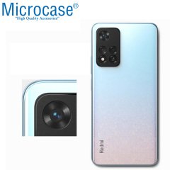 Microcase Xiaomi Redmi Note 11 Çin Versiyon Kamera Lens Koruma Halkası - Kapalı Tasarım Siyah