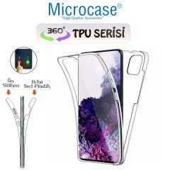 Microcase Samsung Galaxy Note 10 Lite 360 Tpu Serisi Ön Arka Full Cover Şeffaf Kılıf