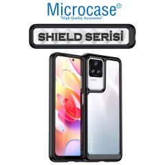 Microcase Xiaomi Poco F4 Shield Serisi Darbeye Dayanıklı Köşe Korumalı Yarı Esnek Plastik TPU Kılıf - Siyah