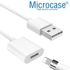 Microcase Apple Pencil için USB Şarj Kablosu - Beyaz